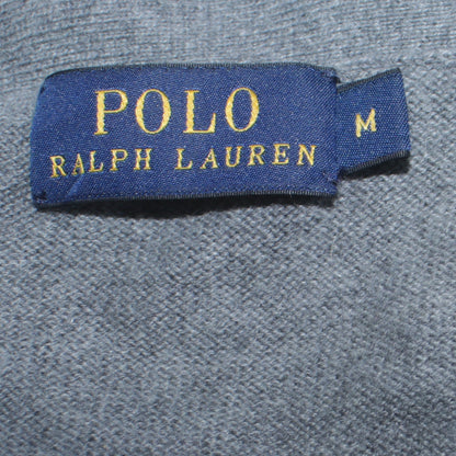 Ralph Lauren Men’s Grey Cotton Merino Wool V-Neck Cardigan M
