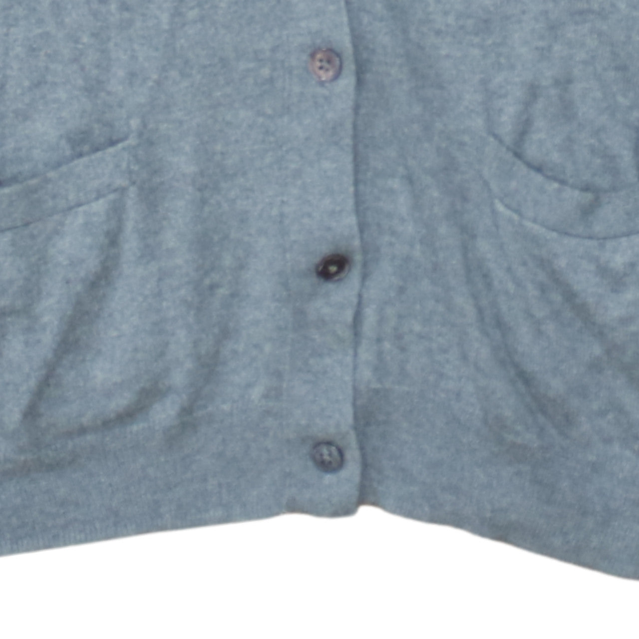 Ralph Lauren Men’s Grey Cotton Merino Wool V-Neck Cardigan M