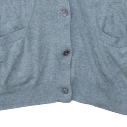 Ralph Lauren Men’s Grey Cotton Merino Wool V-Neck Cardigan M