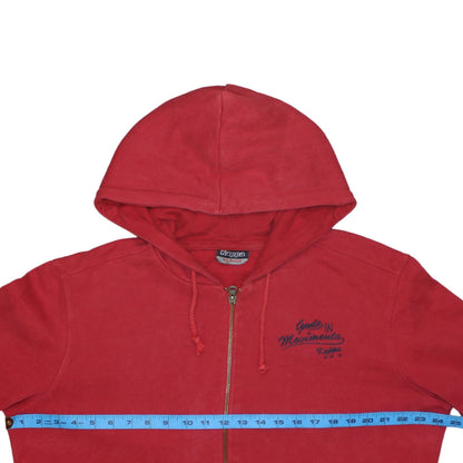Kappa Men's Red Full Zip Hoodie XL Sports Fleece Sweatshirt