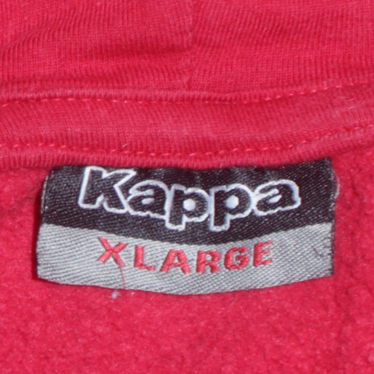 Kappa Men's Red Full Zip Hoodie XL Sports Fleece Sweatshirt