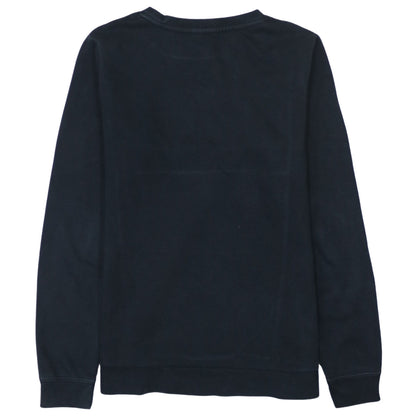 Nike Girls Black XL Pullover Sweatshirt Crew Neck Fleece Lined Logo Top