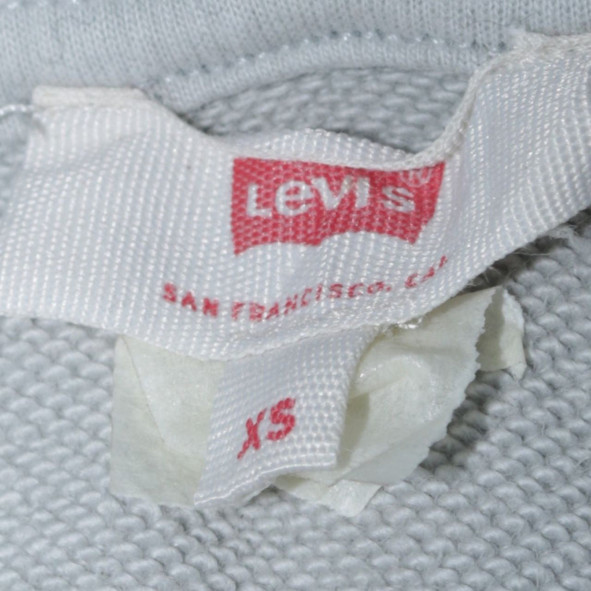 Levi's Teens Grey XS Pullover Hoodie with Logo Front Pocket