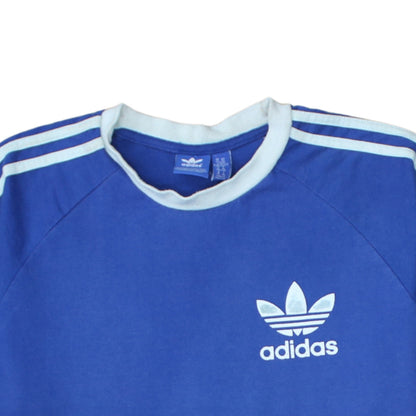 Adidas Men's Blue XL Retro Sports T-Shirt Crew Neck