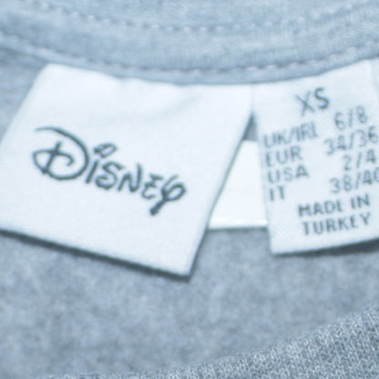 Disney Primark Women's Grey Stitch Sweatshirt XS Crew Neck Pullover