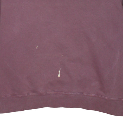 Adidas Originals Womens Mauve Cotton Crew Neck Sweatshirt Size 14