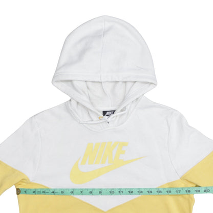 Nike Women's Yellow & White Pullover Hoodie Size S