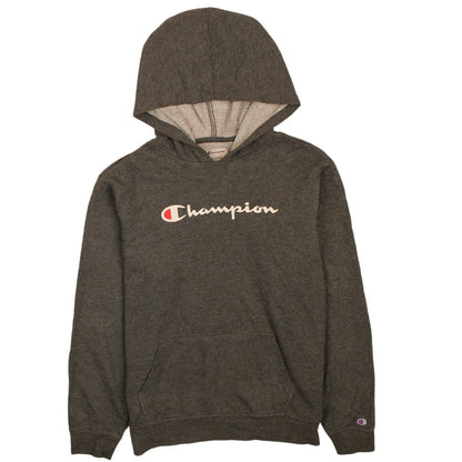 Champion Boys Grey XL Pullover Fleece Hoodie with Logo