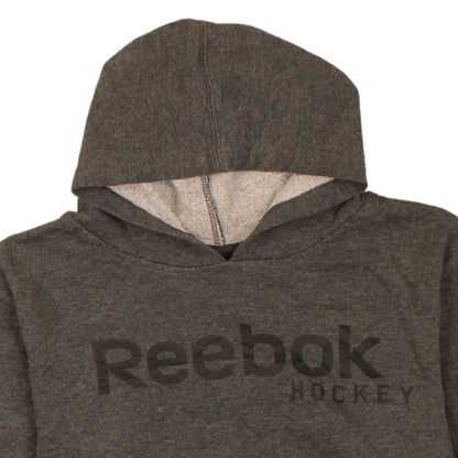 Reebok Boys Grey Pullover Hoodie 14 Years Hooded Fleece Sweatshirt