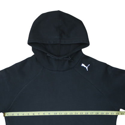 Puma Womens Black XL Relaxed Fit Pullover Hoodie
