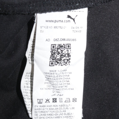 Puma Womens Black XL Relaxed Fit Pullover Hoodie