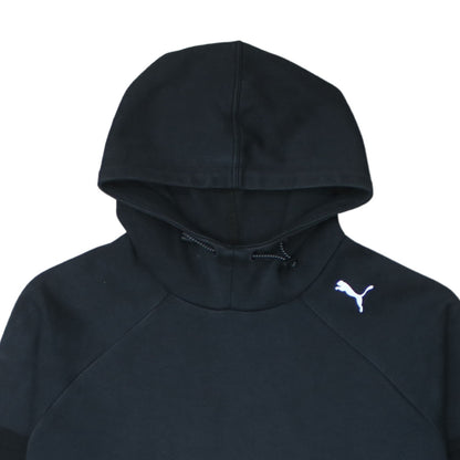 Puma Womens Black XL Relaxed Fit Pullover Hoodie