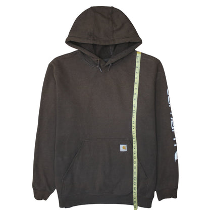 Carhartt Men's Brown XL Pullover Hoodie Workwear Fleece