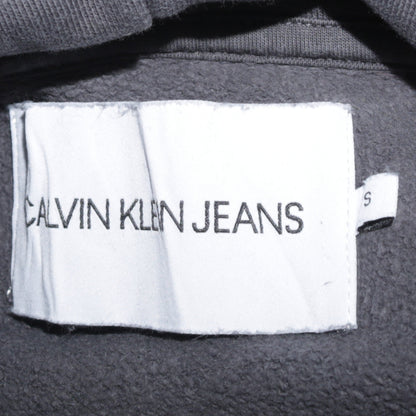 Calvin Klein Jeans Men's Grey Pullover Hoodie Size S Logo Fleece
