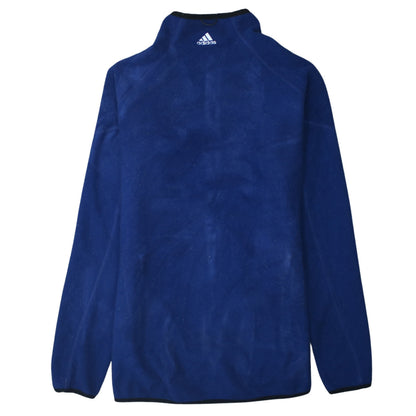Adidas Men’s Blue Fleece Full Zip Sports Jacket Size L