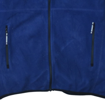 Adidas Men’s Blue Fleece Full Zip Sports Jacket Size L