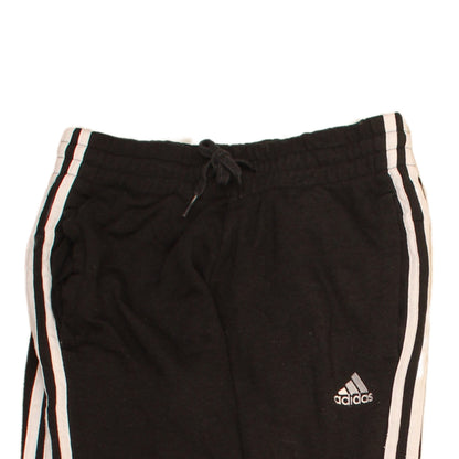 Adidas Womens Black XS Jogger Trousers with Stripes