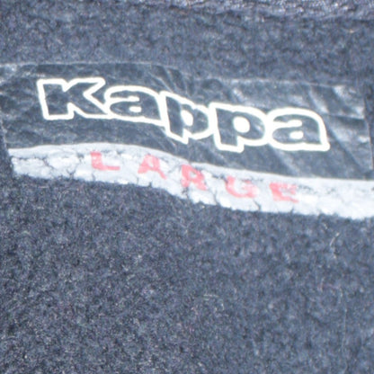 Kappa Men’s Black Full Zip Hoodie L Fleece Sportswear