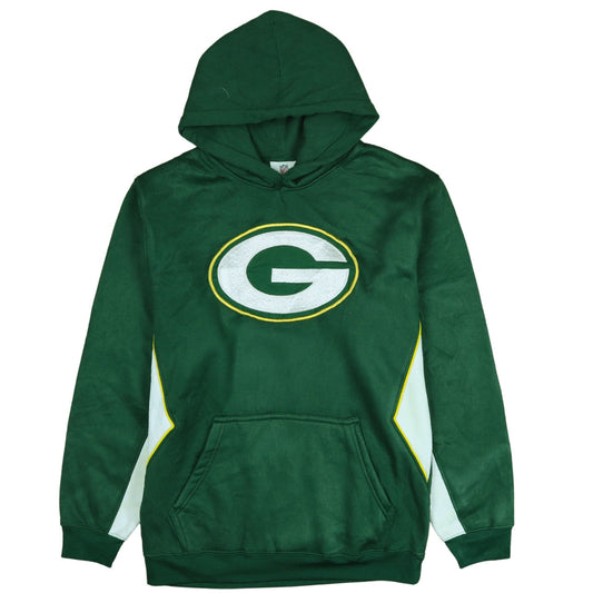 NFL Team Apparel Boys Green Hooded Pullover Sweatshirt Youth XL