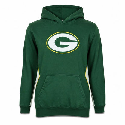 NFL Team Apparel Boys Green Hooded Pullover Sweatshirt Youth XL