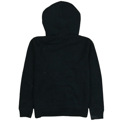 Champion Boys Black Pullover Fleece Hoodie M Logo Embroidered