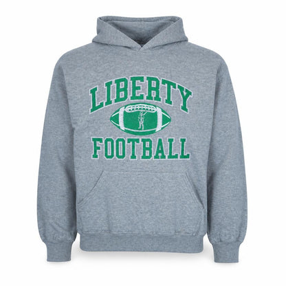 Russell Athletic Men’s Grey Liberty Football Pullover Hoodie L