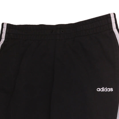 Adidas Womens Black 12-14 Jogger Sweatpants Elastic Waist