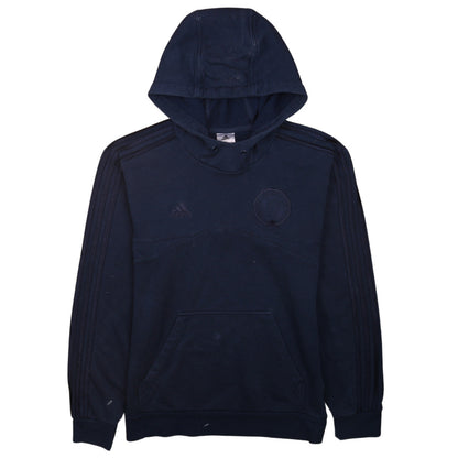 adidas Men's Blue Pullover Hoodie Small Sports Fleece Logo