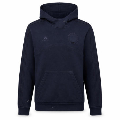 adidas Men's Blue Pullover Hoodie Small Sports Fleece Logo