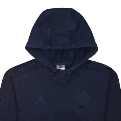 adidas Men's Blue Pullover Hoodie Small Sports Fleece Logo