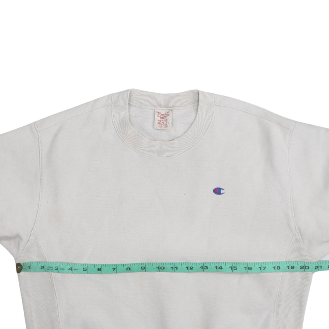 Champion Men's White Medium Reverse Weave Sweatshirt Pullover
