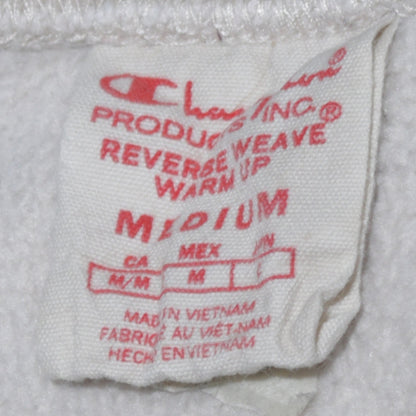 Champion Men's White Medium Reverse Weave Sweatshirt Pullover