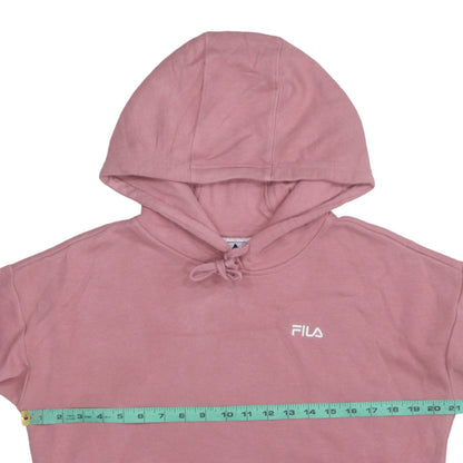 Fila Women’s Pink Pullover Hoodie Small Cotton Blend Casual