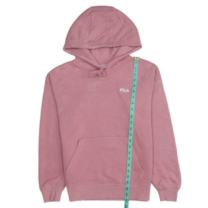Fila Women’s Pink Pullover Hoodie Small Cotton Blend Casual