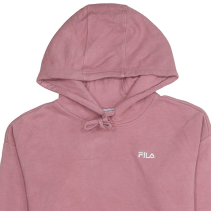Fila Women’s Pink Pullover Hoodie Small Cotton Blend Casual