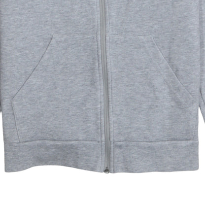Adidas Girls Grey Full Zip Hoodie 13-14 Years Sports Hooded Sweatshirt