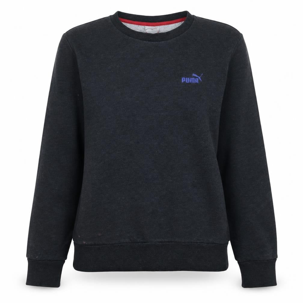 Puma Women's Black Small Crew Neck Pullover Sweatshirt