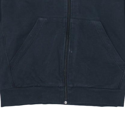 Adidas Boys Black Full Zip Hoodie 15-16 Years Essentials Sportswear