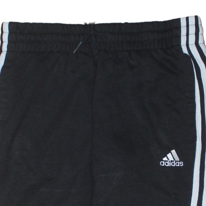 adidas Womens Black XS Jogger Trousers with Three Stripes