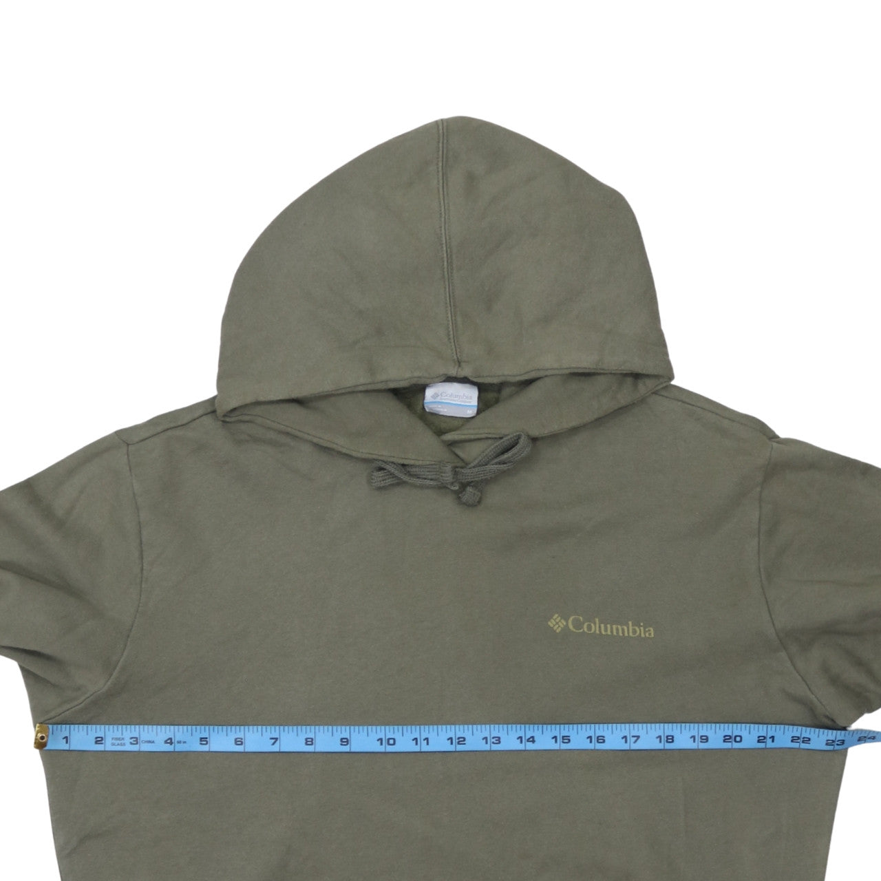Columbia Men’s Green Pullover Hoodie Medium Fleece Outdoor Long Sleeve
