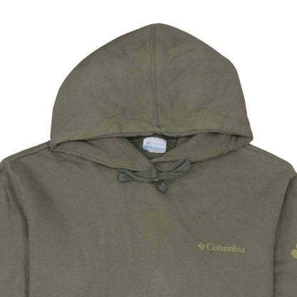 Columbia Men’s Green Pullover Hoodie Medium Fleece Outdoor Long Sleeve