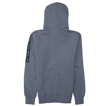 Champion Men's Grey Small Pullover Hoodie with Logo Trim