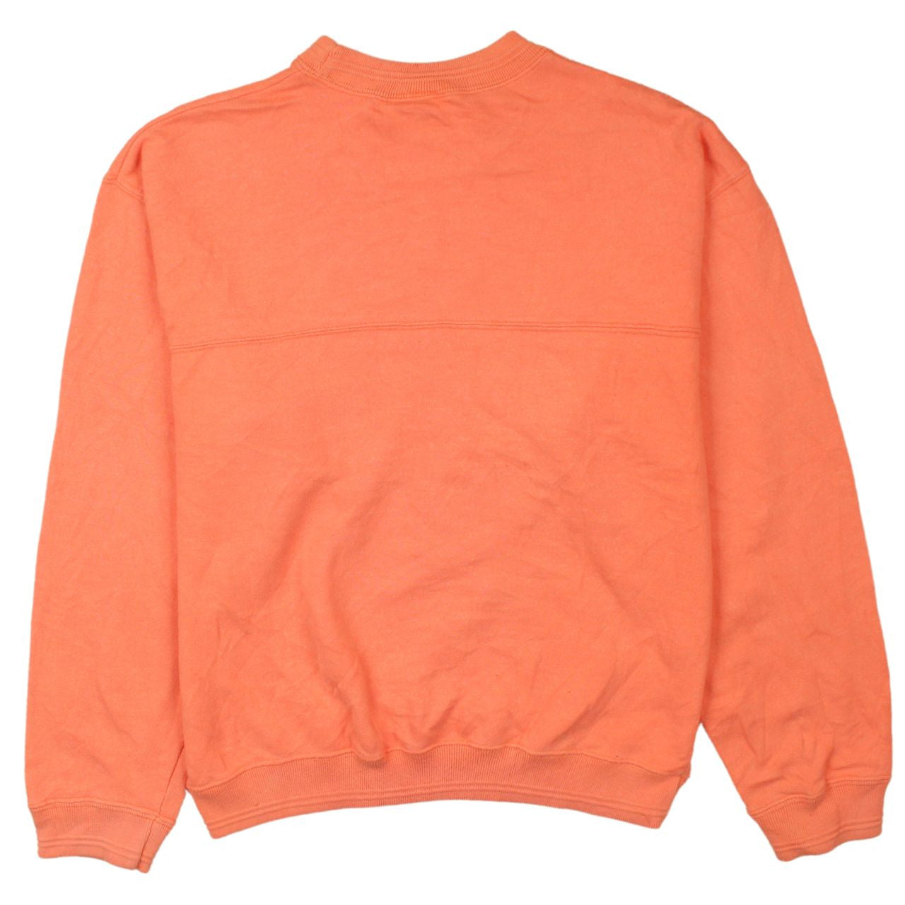 Nike Womens Orange Small Pullover Crew Neck Sweatshirt