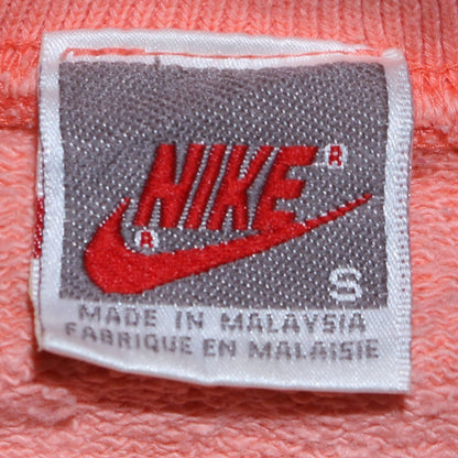 Nike Womens Orange Small Pullover Crew Neck Sweatshirt