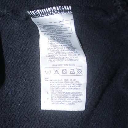 Adidas Mens Black Pullover Hoodie M Logo Sports Fleece Sweatshirt