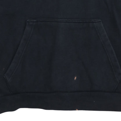 Adidas Mens Black Pullover Hoodie M Logo Sports Fleece Sweatshirt