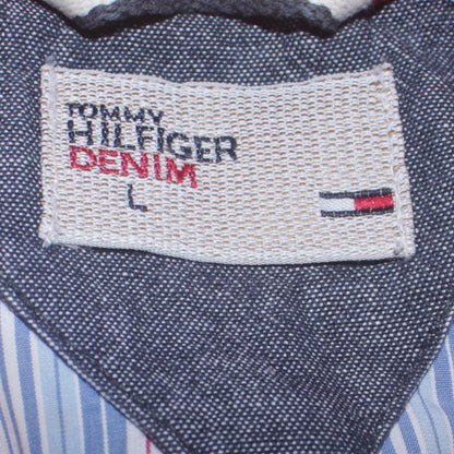 Tommy Hilfiger Denim Men's Pink Cotton Full Zip Jacket L