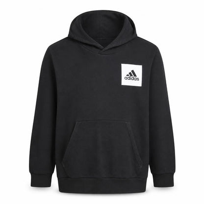 Adidas Men’s Black XL Pullover Hoodie with Logo Front