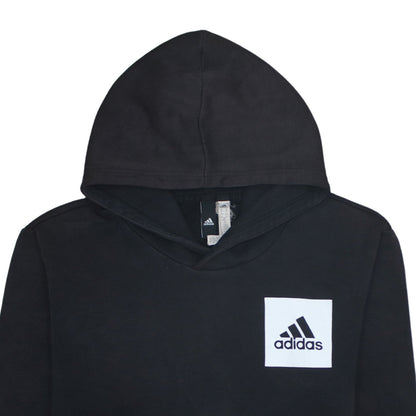 Adidas Men’s Black XL Pullover Hoodie with Logo Front