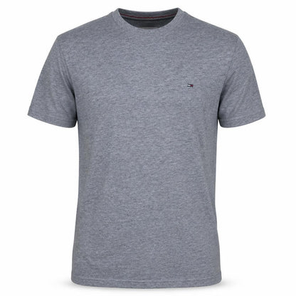 Hilfiger Denim Men's Grey Cotton Regular Fit Short Sleeve Polo S